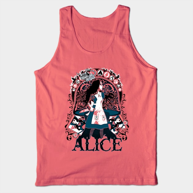 The Madness of Alice Tank Top by savagesparrow